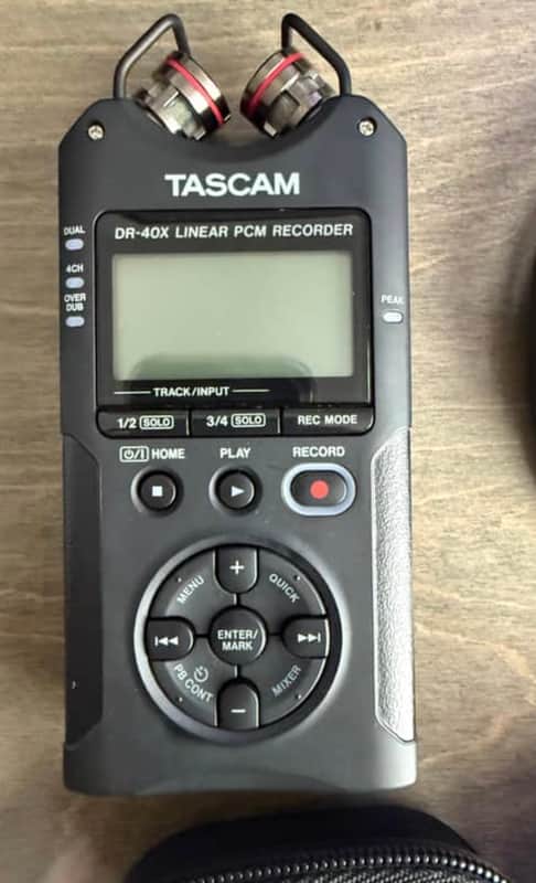 TASCAM DR-40X 4-Channel Portable Digital Recorder 2019 - 2020 - Black image 1