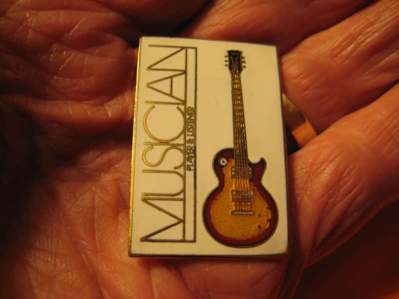 Gibson Guitar International Musician Miniature Lapel Hat Pin Extremely Detailed image 1