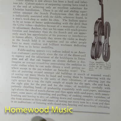 Virzi Violin 1920's Virzi tone producer installed image 2