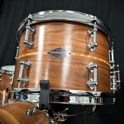 Craviotto Walnut with Cherry Inlay 4 Piece Shell Pack image 5