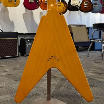 2023 Epiphone 1958 Korina Flying V Electric Guitar - Aged Natural (6 lb 14 oz) image 6