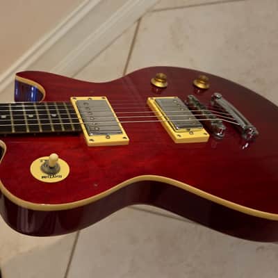 2004 Samick Avion Model AV-1/WR Greg Bennett Design,  Transparent Red image 8