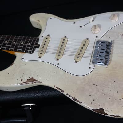 Friedman USA Custom Shop Vintage S Guitar in Mary Kaye Skull Lace image 7