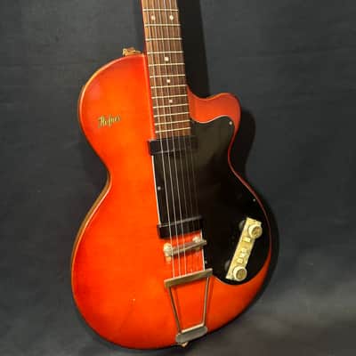 Hofner Colorama II Model 444 - All Original - Black Bar Pickups - Clean Player - Lightweight - Chipboard Case - 1959 image 4