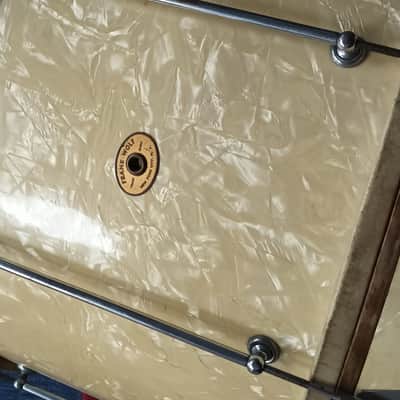 Vintage Frank Wolf 26″x14″ Bass Drum With In WMP – 1930s image 3