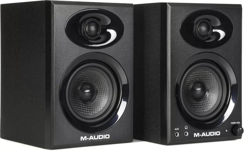 M-Audio BX3 Graphite 3.5-Inch Active Studio Monitors – Compact Powered Speakers for Music Production, Streaming, and Entertainment image 1