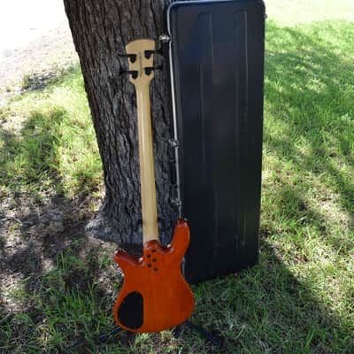 Spector Q4 Pro Bass , with hard case , EMG pickups , flame maple top image 13