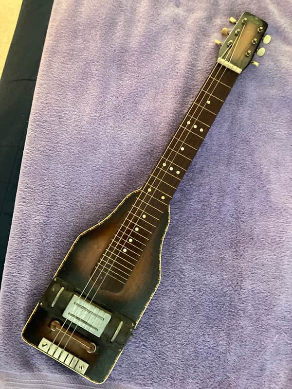 Regal LAP STEEL 40's ? - ANTIQUE BROWN SUNBURST Good Condition image 1