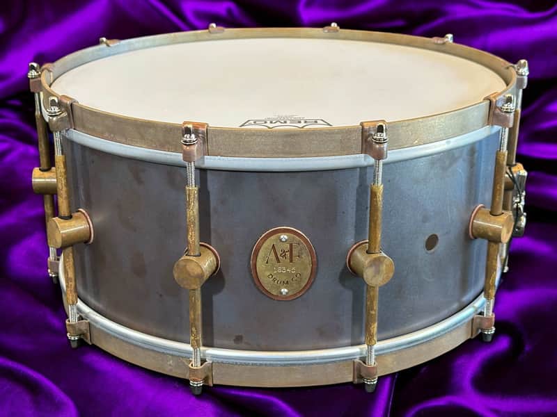 A&F Drum Co. 6.5x14 Inch Copper Snare 2025 - Raw Copper image 1