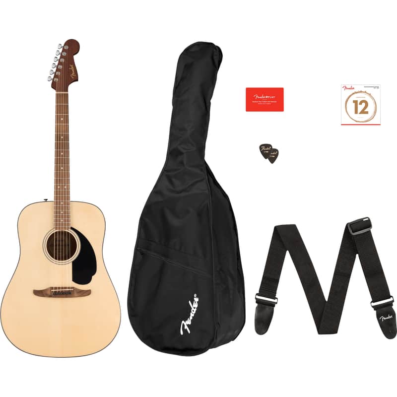 Fender California Standard Redondo Pack - Spruce Top, Black Pickguard, Natural image 1