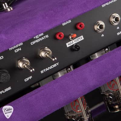 Amplified Nation Bombshell Overdrive 50w Head/1x12 Speaker Cab - Purple Suede & Liquid Gold Leaf #194 image 13