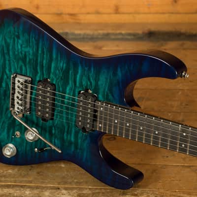 Charvel Pro-Mod Plus DK24 HH 2PT EB QM - Ebony - Chlorine Burst image 5
