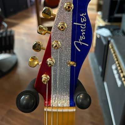Fender Buck Owens Signature Telecaster 2024 - Red/Silver/Blue Sparkle 7lbs. 15.2oz. #MX24068200 image 8