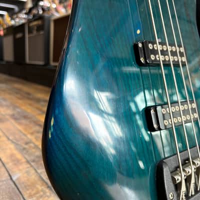 G&L USA El Toro Bass Guitar 1985 Transparent Blue w/Original Hard Case image 12