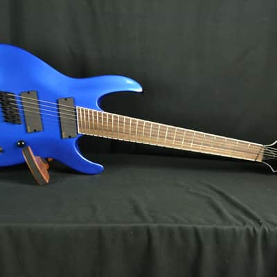 Jackson Jackson X Series Soloist Archtop SLAT7 Fan Fret - Metallic Blue image 6