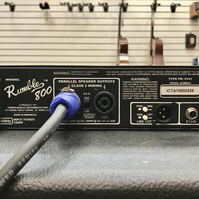 Fender Rumble 800 HD 800-Watt Bass Head and Fender Rumble 410 Bass Cabinet black and Silver image 7