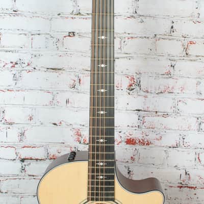 Taylor - 354ce - (2025) 12-String Acoustic-Electric Guitar w/ V-Class Bracing - Sapele/Sitka - Natural - w/ Deluxe Hardshell Case -  x5041 image 3