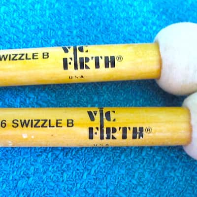 Vic Firth American Custom SD6 Swizzle B Combo Sticks Mallets - Vintage image 2