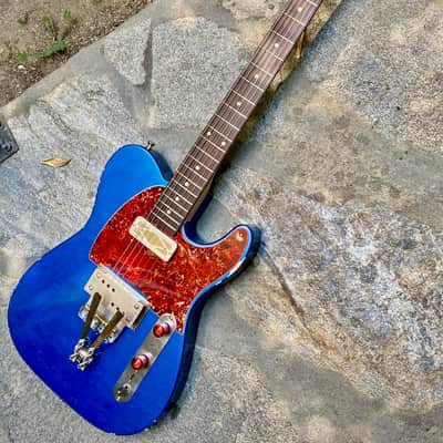 Waterslide Guitars T-Style Coodercaster  2021 Lake Placid Blue image 3