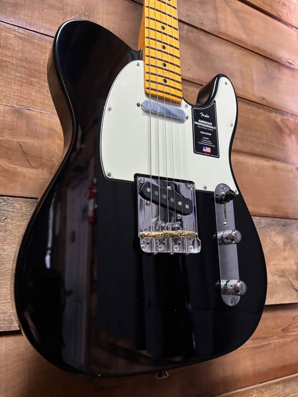 Fender American Pro II Tele MN Black w/case image 1