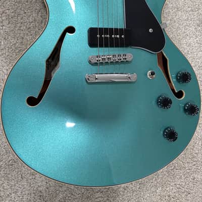 D'Angelico Premier DC Boardwalk P90 2020 - Ocean Turquoise image 2