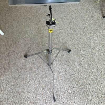 Remo Practice Pad - Tunable Ambassador Coated Drum Head with Stand 8" 2010s - Gray image 2