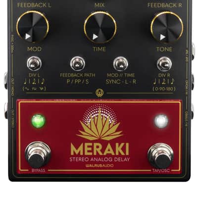 Walrus Audio MERAKI-DELAY Analog Stereo Delay with 3 Modes image 1