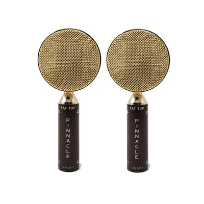 Pinnacle Microphones D-FT-ST-G Fat Top Ribbon Microphone Stereo Pair