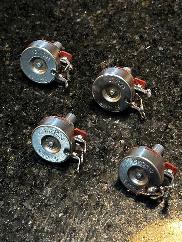 Vintage 1973 Fender Telecaster Deluxe Matching Pot Set image 1