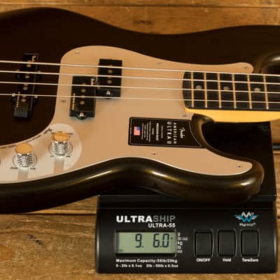 Fender American Ultra II Precision Bass - Ebony - Texas Tea image 8