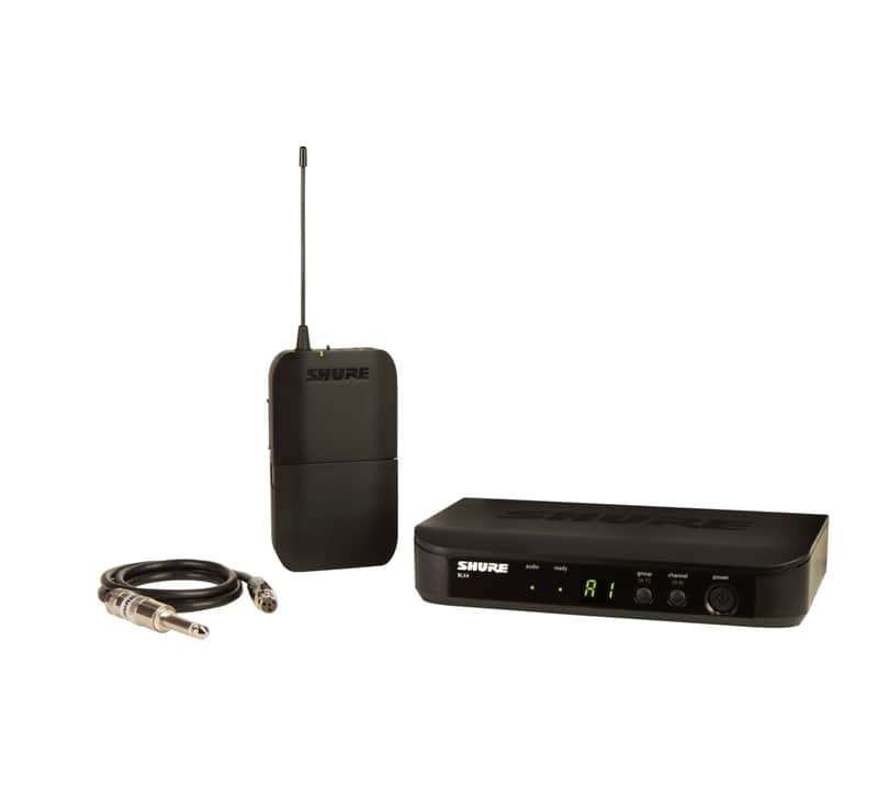 Shure BLX14 Bodypack Wireless System for Guitar or Bass, Band H9, (512.125 – 541.800 MHz) image 1