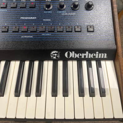 Oberheim OB-8 61-Key 8-Voice Synthesizer 1983 - Blue with Wood Sides image 4