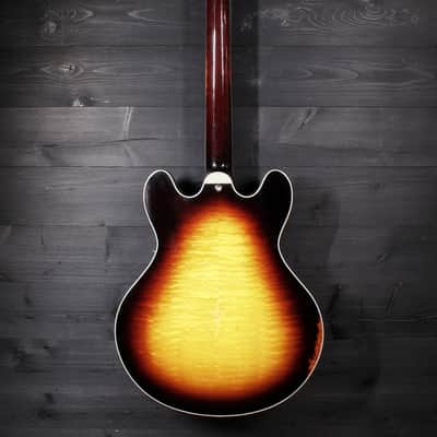 Eastman  T59/V SB Antique Varnish Sunburst Semi-Hollowbody Electric Guitar image 3