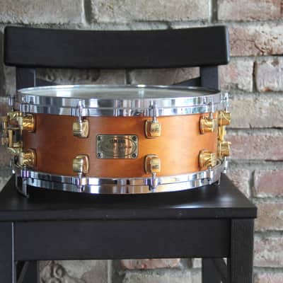 Yamaha Maple Custom - natural vintage 5.5x14" snare drum image 3