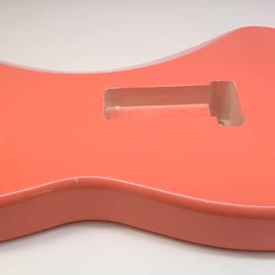 4lbs 2oz BloomDoom Nitro Lacquer Aged Relic Tahitian Coral S-Style Vintage Custom Guitar Body image 11