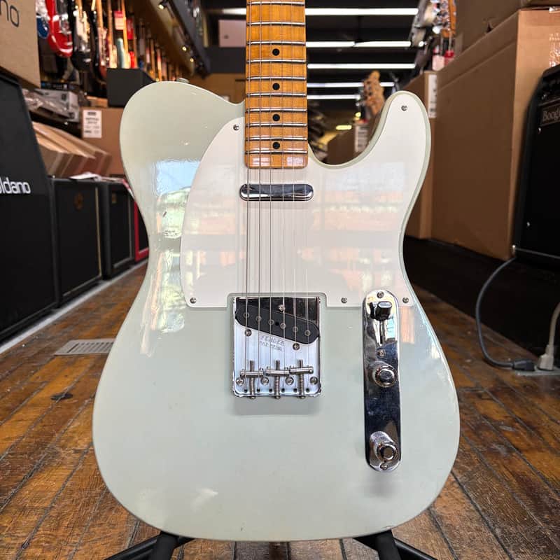Fender Custom Shop 1955 Telecaster Journeyman Relic Electric Guitar Super Aged Sonic Blue w/Tweed Case image 1