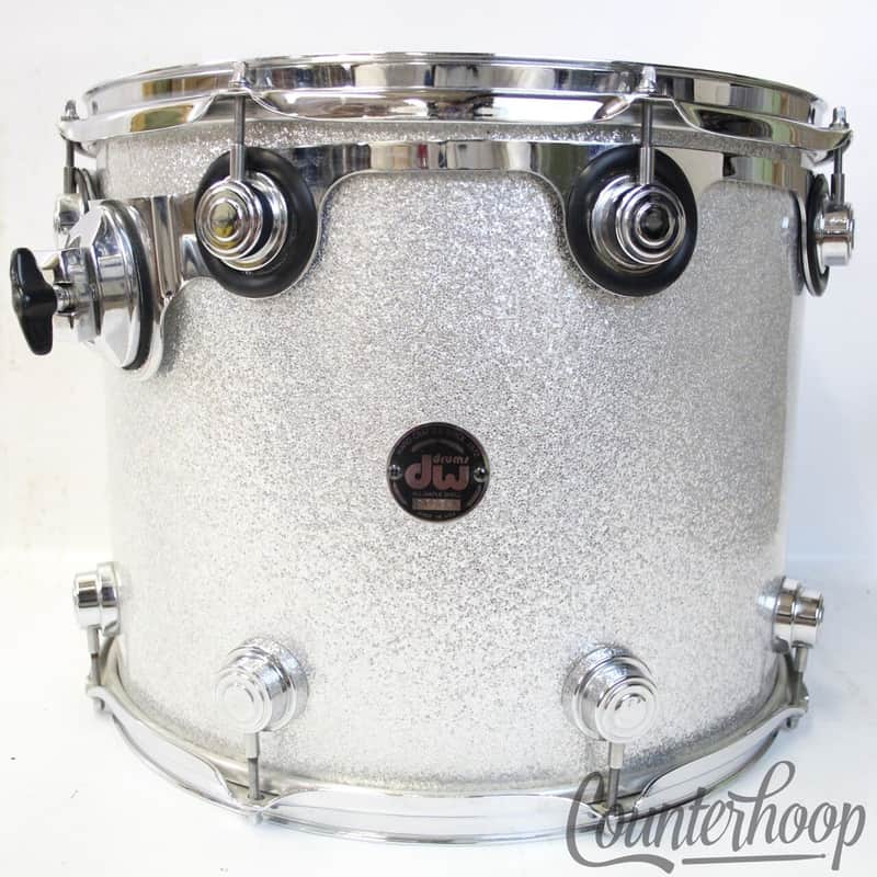 DW 16x13"Collectors Series Broken Glass Rack/Floor Tom Drum "All-Maple"+Re-Rings image 1