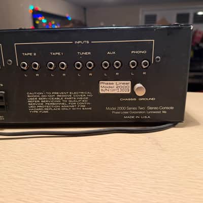 Vintage Phase Linear Model 2000 Series Two Console Preamp Preamplifier Serviced! image 11