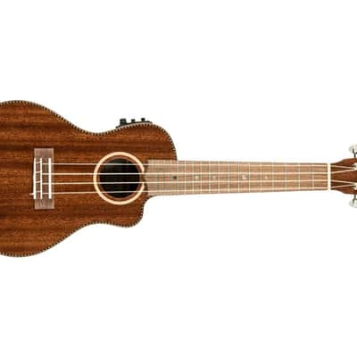 Lanikai All Solid Mahogany Concert Cutaway A/E Ukulele (MAS-CEC) image 2