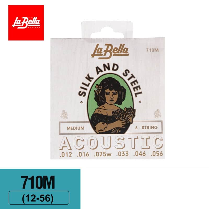La Bella 710M Silk & Steel Acoustic Guitar Strings – Medium Bild 1
