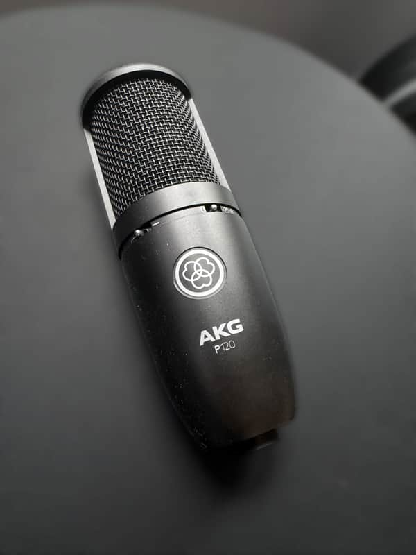 AKG P120 General-Purpose Medium Diaphragm Cardioid Condenser Microphone 2010s - Black image 1