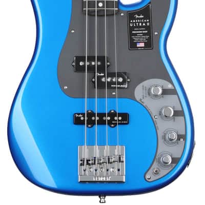 Fender American Ultra II Precision Bass - Noble Blue with Ebony Fingerboard image 2