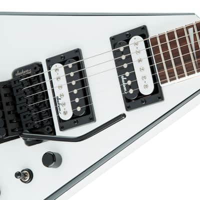 Jackson JS Series King V JS32 Amaranth FB White with Black Bevels image 5