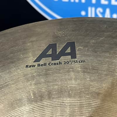 Sabian – 20" AA Raw Bell Crash Cymbal – 1900g – New in Bag – Brilliant image 4