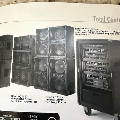Rivera Amp Catalog 1992 s120 tac 1x12 QCUB RackTBM-1 MIDI  M100 R412 c210 M100 212 M60 S120 image 7