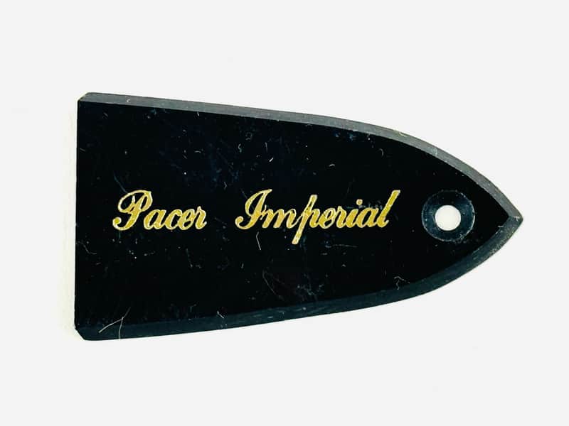 Kramer Pacer Imperial Trussrod Cover, NOS '80s - Black image 1