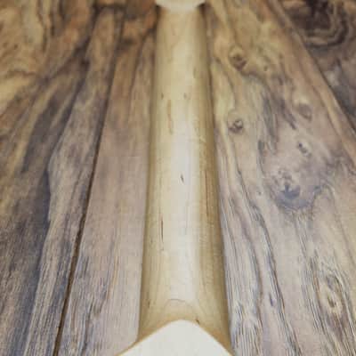Stratocaster Compatible Bound Maple Neck with Pearl Block inlays Nitro Satin image 7