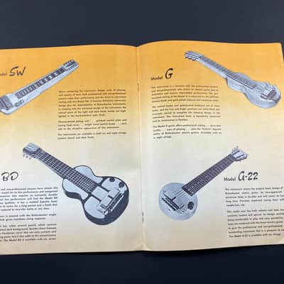 1955 Rickenbacker Catalog Case Candy Brochure Combo 600 and 800 image 5