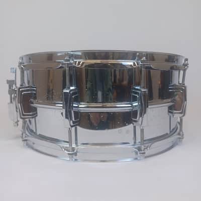 Ludwig 402 Supraphonic 6.5x14" #3004064 Snare Drum Blue/Olive Badge Vintage 1983 image 4