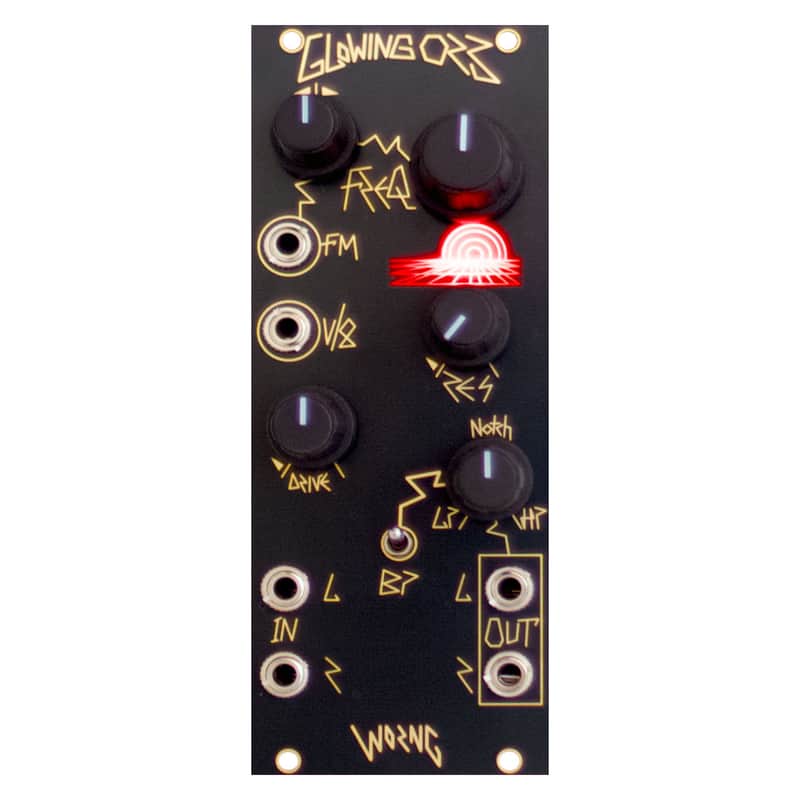 Worng Electronics Glowing Orb Eurorack Stereo Filter Module image 1